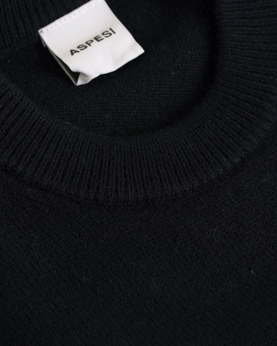 Herre | Gensere | Aspesi | Wool Crew Neck Navy