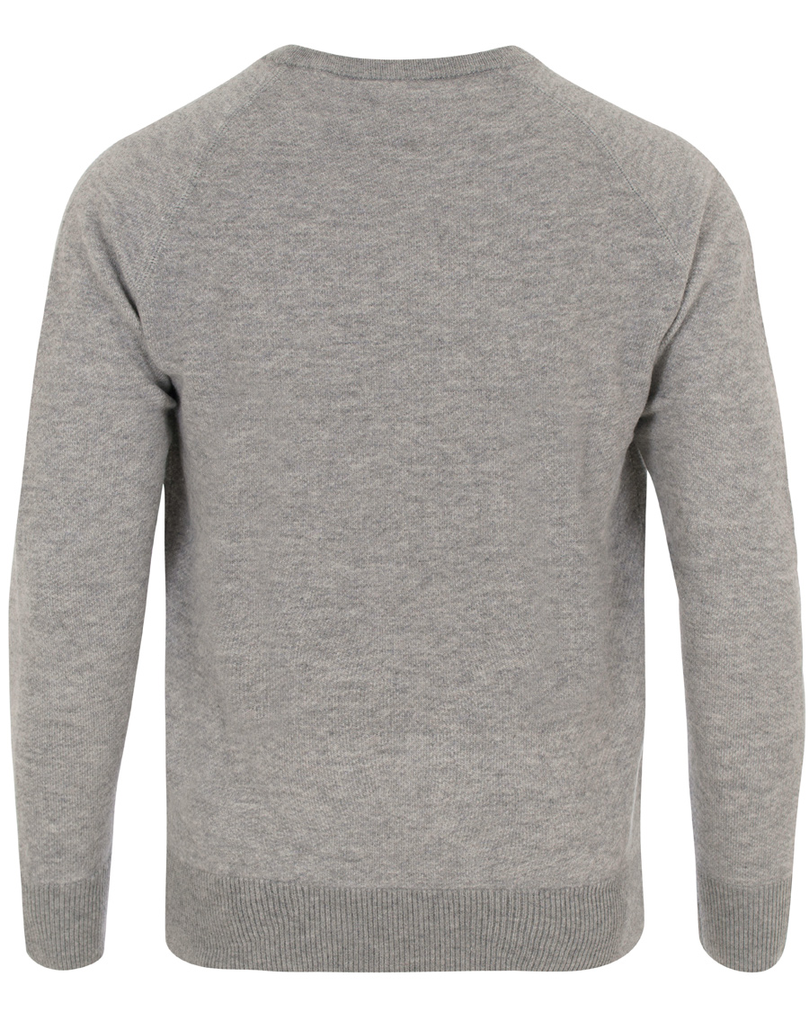 Herre | Gensere | Aspesi | Wool Sweatshirts Light Grey Melange