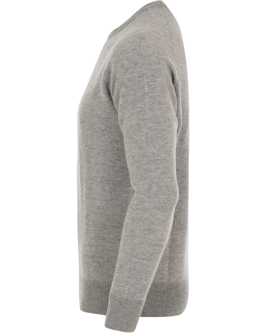 Herre | Gensere | Aspesi | Wool Sweatshirts Light Grey Melange