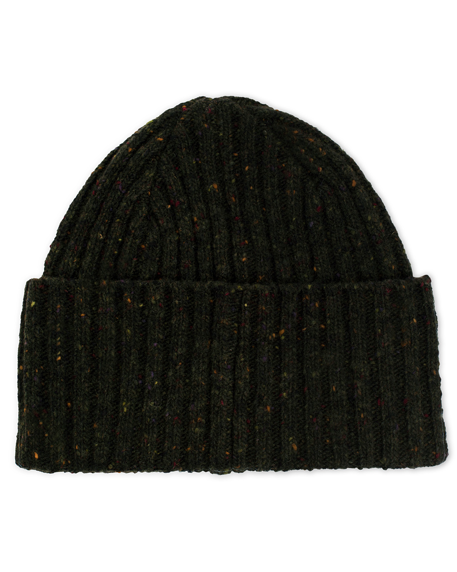 Herre | Drake's Donegal Merino Wool Hat Dark Green | Drake's | Donegal Merino Wool Hat Dark Green