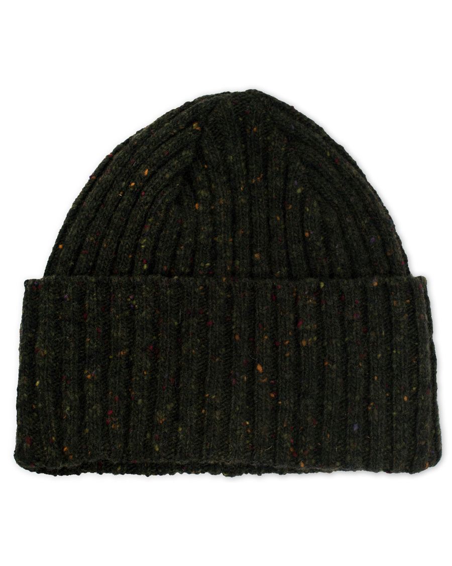 Herre | Drake's Donegal Merino Wool Hat Dark Green | Drake's | Donegal Merino Wool Hat Dark Green