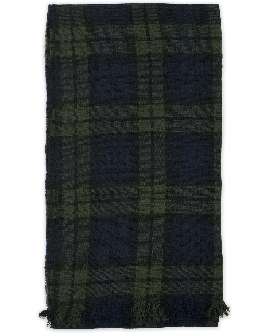Herre | Drake's Lightweight Merinowool Scarf Blackwatch | Drake's | Lightweight Merinowool Scarf Blackwatch