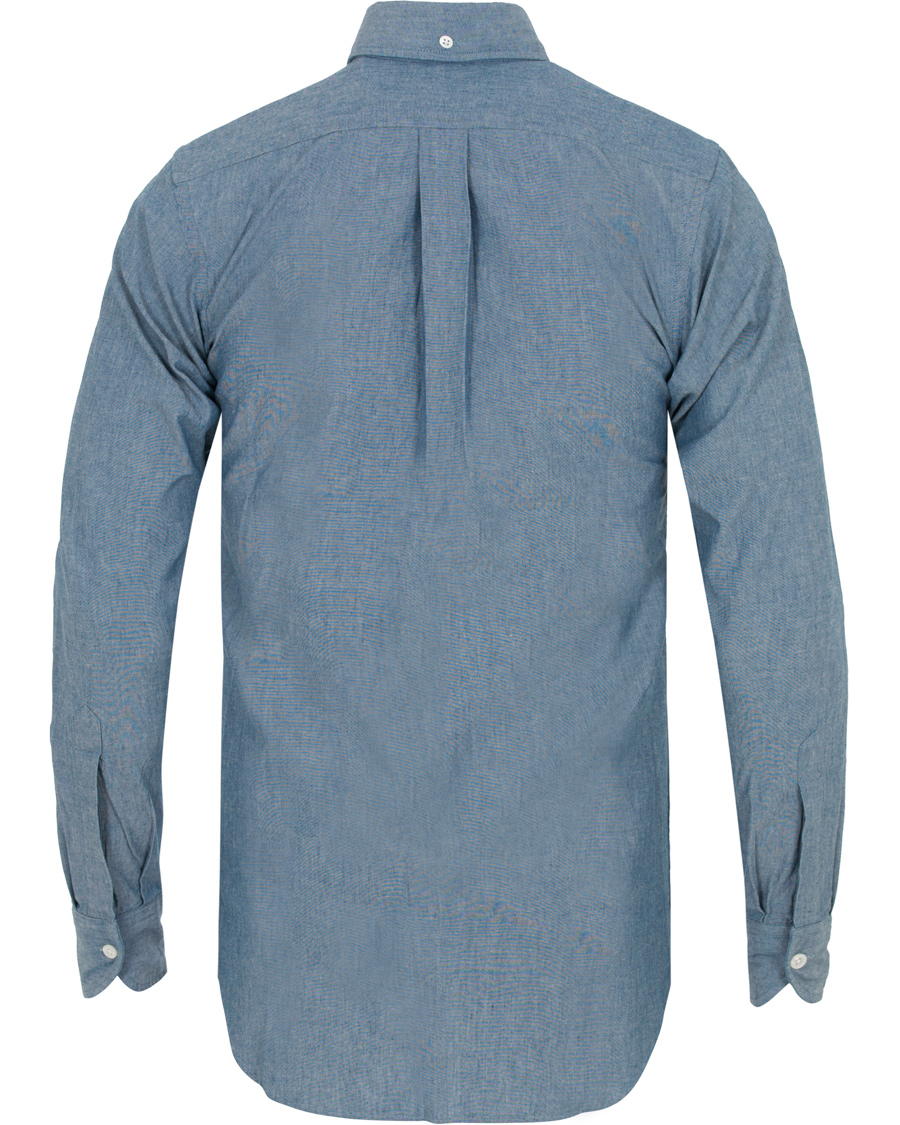 Herre | Skjorter | Drake's | Slim Fit Chambray Button Down Shirt Light