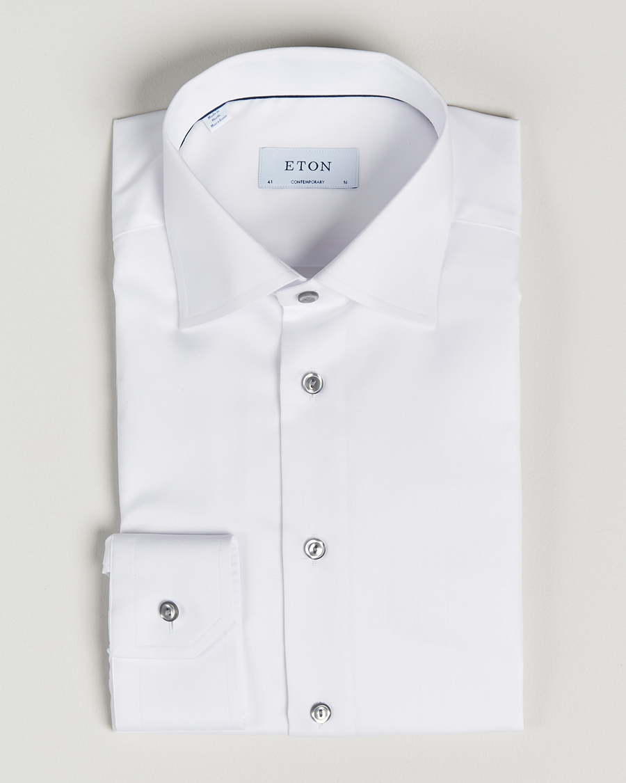 Herre | Skjorter | Eton | Contemporary Fit Signature Twill Shirt White