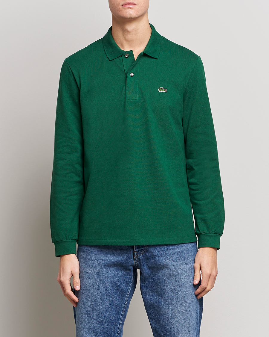Herre | Gensere | Lacoste | Long Sleeve Piké Green
