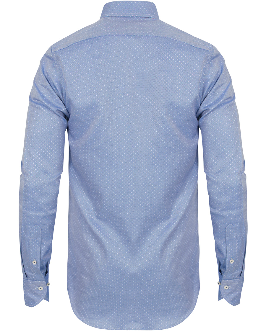 Herre | Skjorter | Stenströms | Slimline Woven Structured Shirt Blue