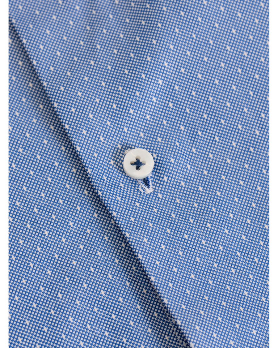 Herre | Skjorter | Stenströms | Slimline Woven Structured Shirt Blue