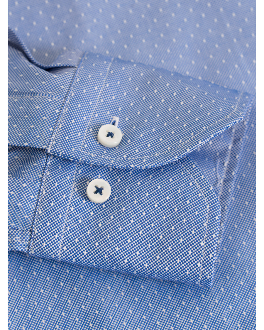 Herre | Skjorter | Stenströms | Slimline Woven Structured Shirt Blue