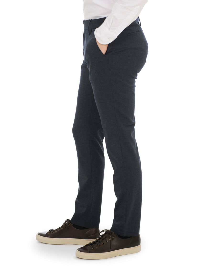 Herre | Bukser | NN07 | New Theo 1249 Wool Trousers Light Navy