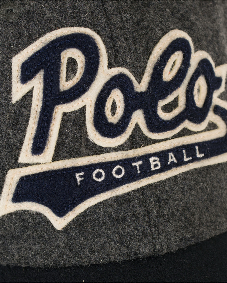 Herre | Polo Ralph Lauren POLO Football Cap Charcoal Grey | Polo Ralph Lauren | POLO Football Cap Charcoal Grey
