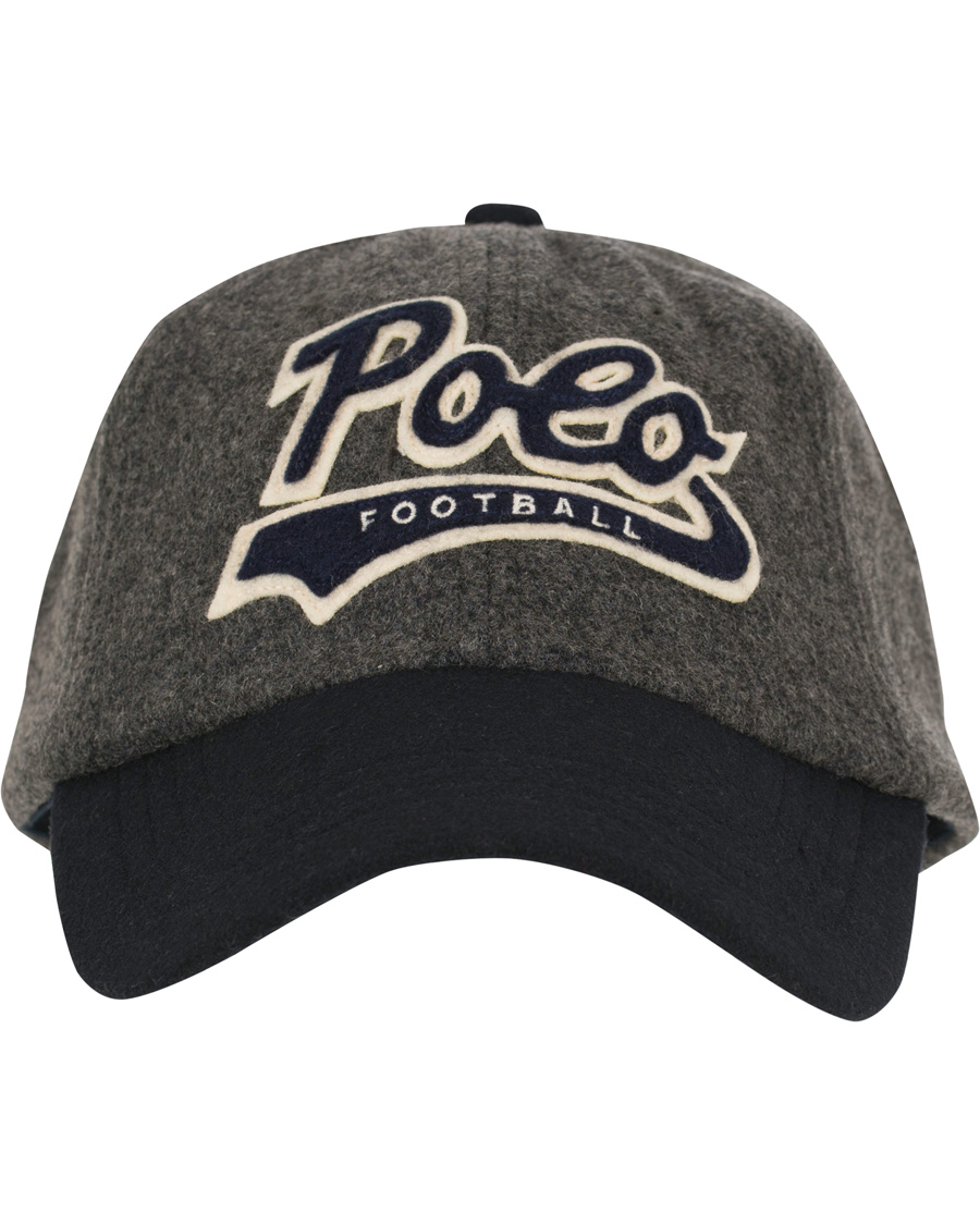 Herre | Polo Ralph Lauren POLO Football Cap Charcoal Grey | Polo Ralph Lauren | POLO Football Cap Charcoal Grey