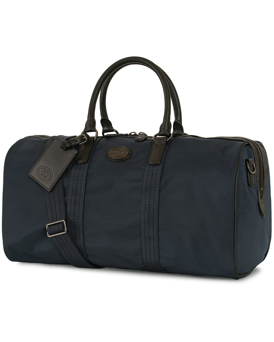 red and black polo duffle bag