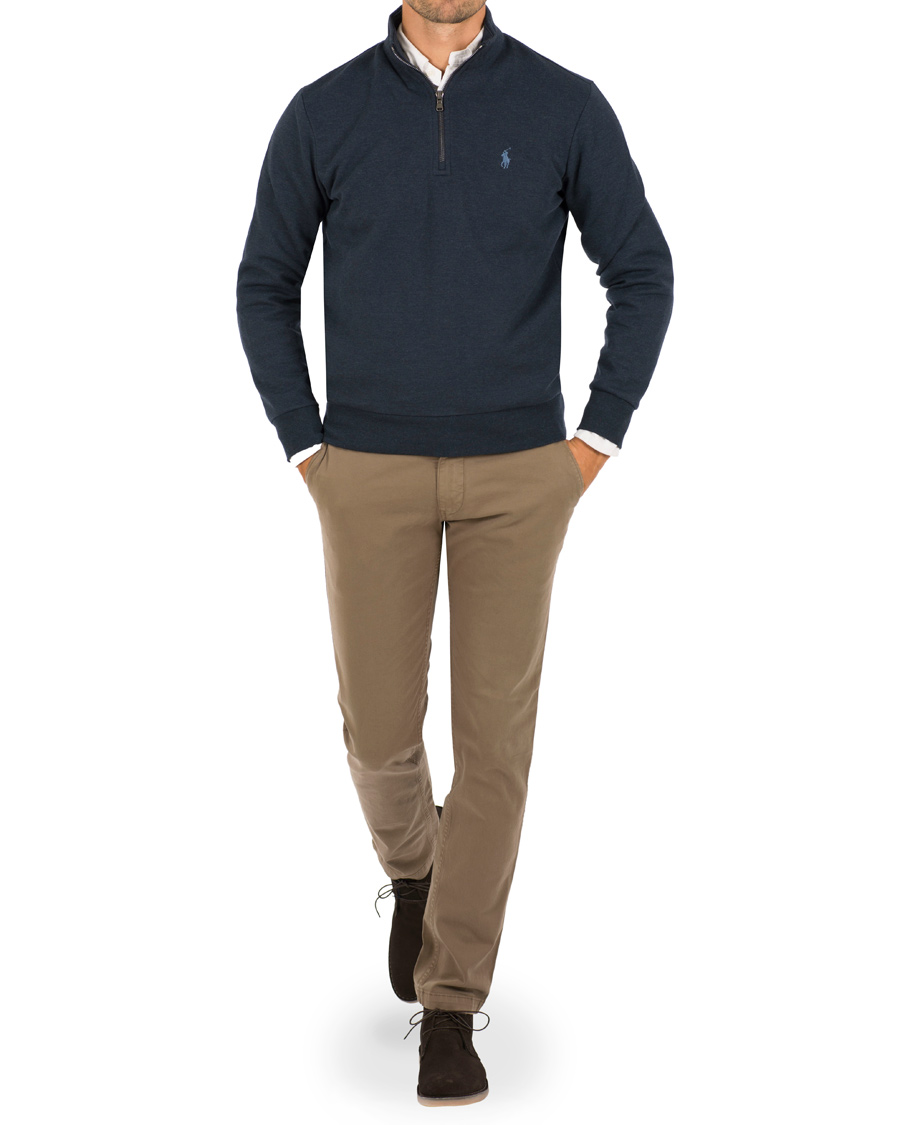 Herre | Gensere | Polo Ralph Lauren | Half Zip Sweater Winter Navy Heather