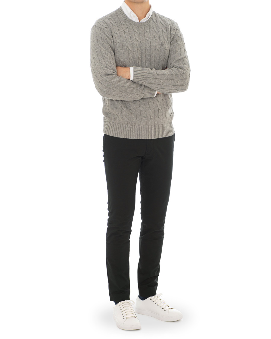Herre | Gensere | Polo Ralph Lauren | Cotton Cable Crew Neck Andover Heather