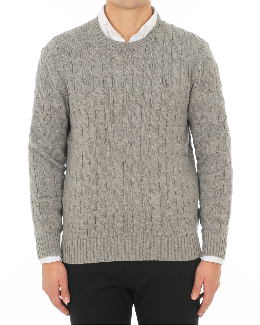 Herre | Gensere | Polo Ralph Lauren | Cotton Cable Crew Neck Andover Heather