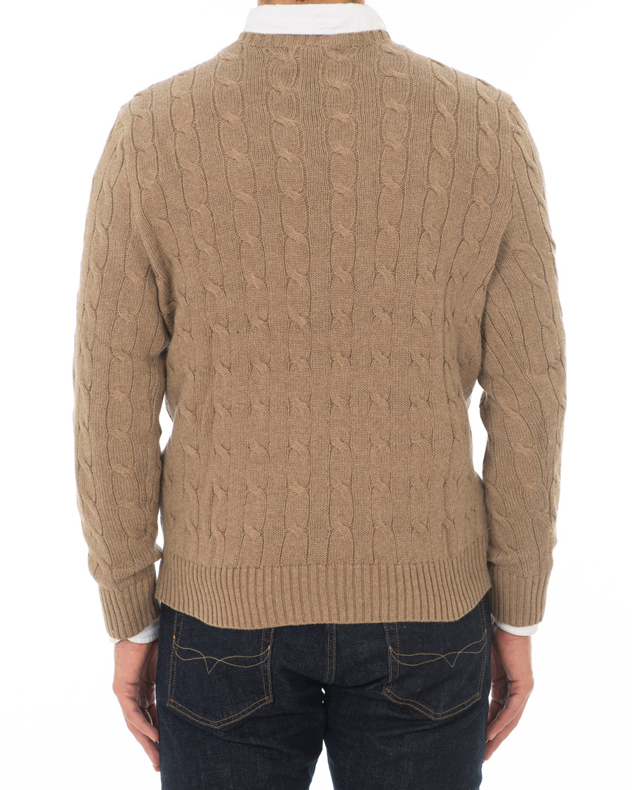 Herre | Gensere | Polo Ralph Lauren | Cotton Cable Crew Neck Fall Sand Heather