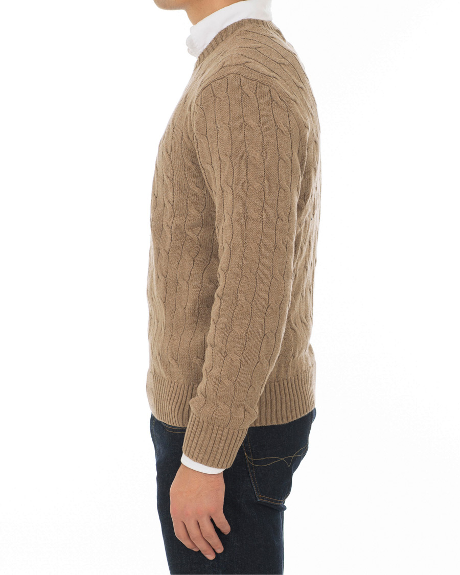 Herre | Gensere | Polo Ralph Lauren | Cotton Cable Crew Neck Fall Sand Heather