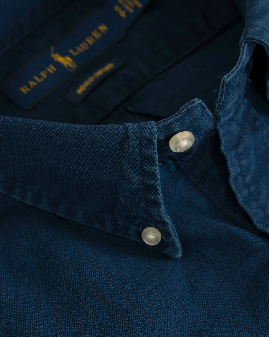 Herre | Skjorter | Polo Ralph Lauren | Core Fit Garment Dyed Oxford Shirt Indigo