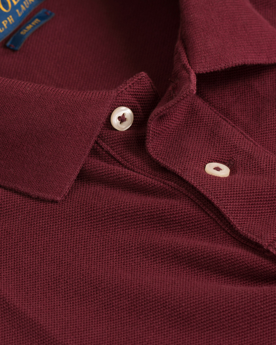 Herre | Pikéer | Polo Ralph Lauren | Slim Fit Pima Cotton Polo Fall Burgundy