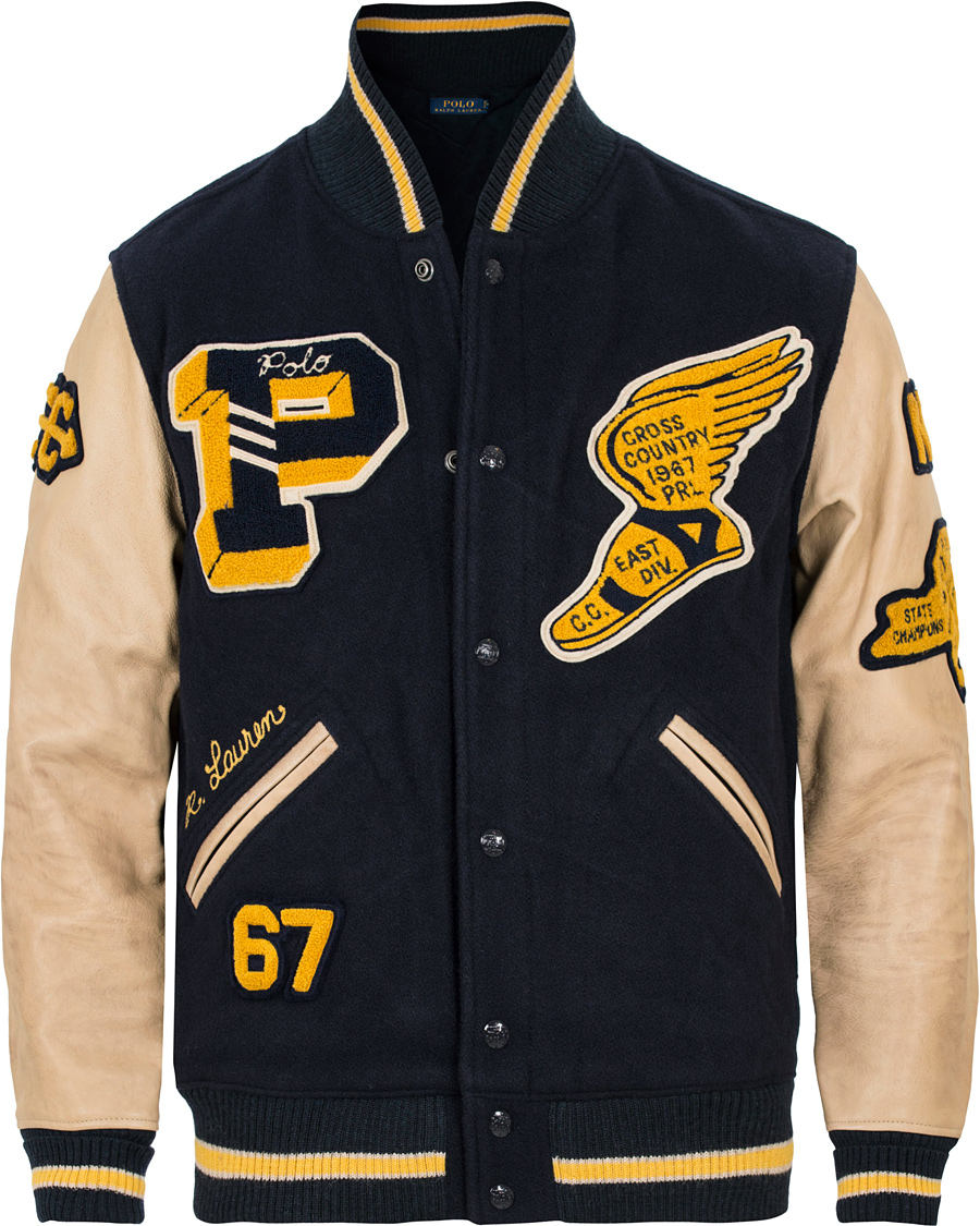Herre | Jakker | Polo Ralph Lauren | Varsity Wool Jacket Collection Navy
