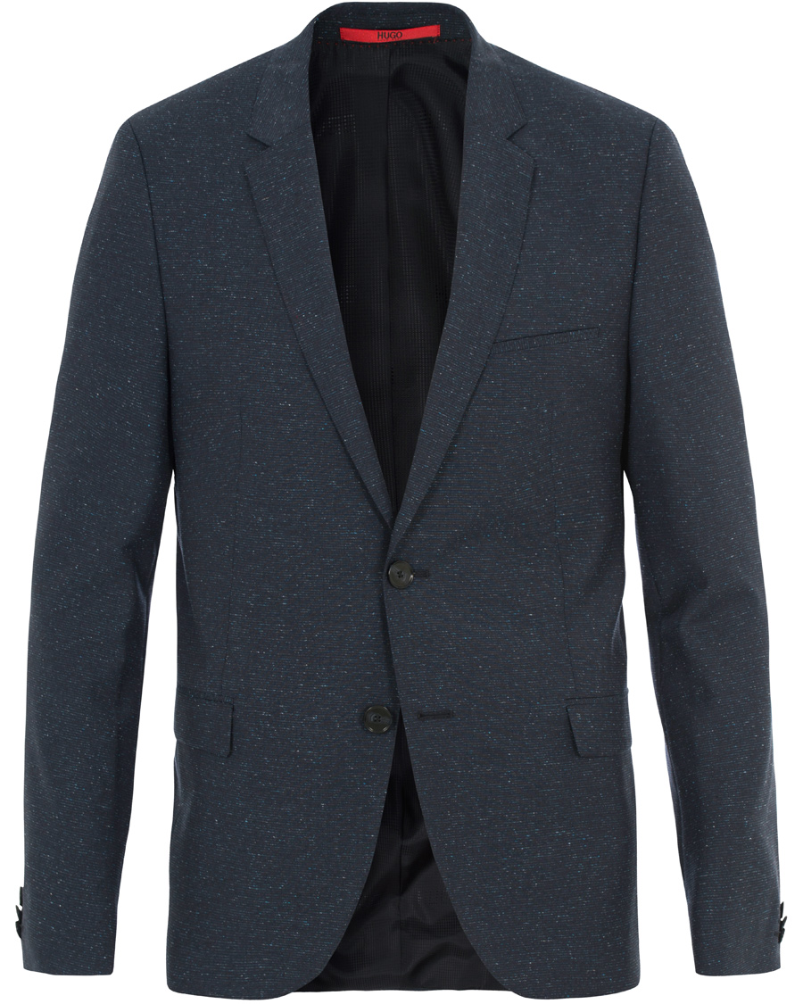 Herre | Dresser | HUGO | Arti Hesten Wool/Silk Donegal Suit Navy