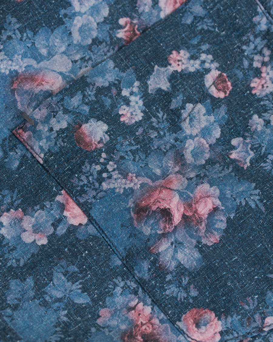 Herre | Skjorter | BOSS ORANGE | BOSS Casual Cattitude Printed Flower Shirt Blue