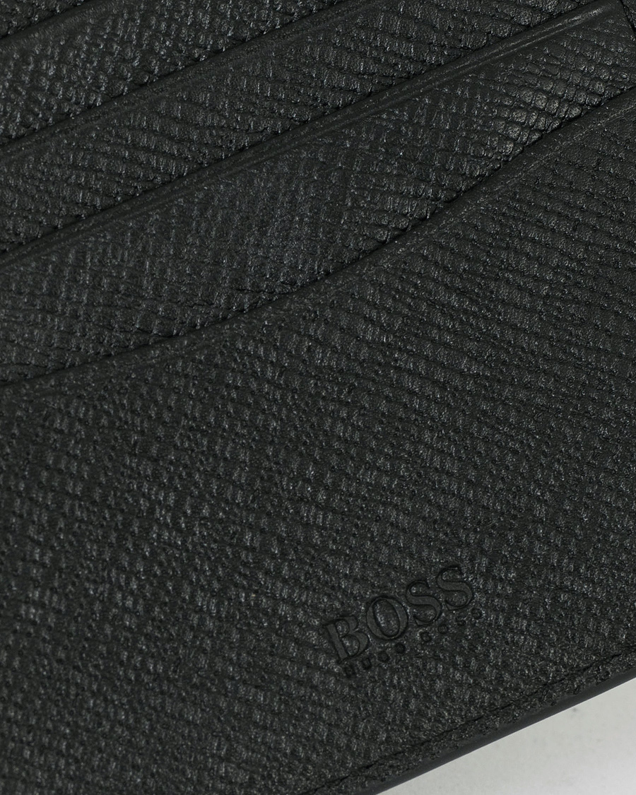 Herre | BOSS Signature Leather Wallet Black | BOSS BLACK | BOSS Signature Leather Wallet Black