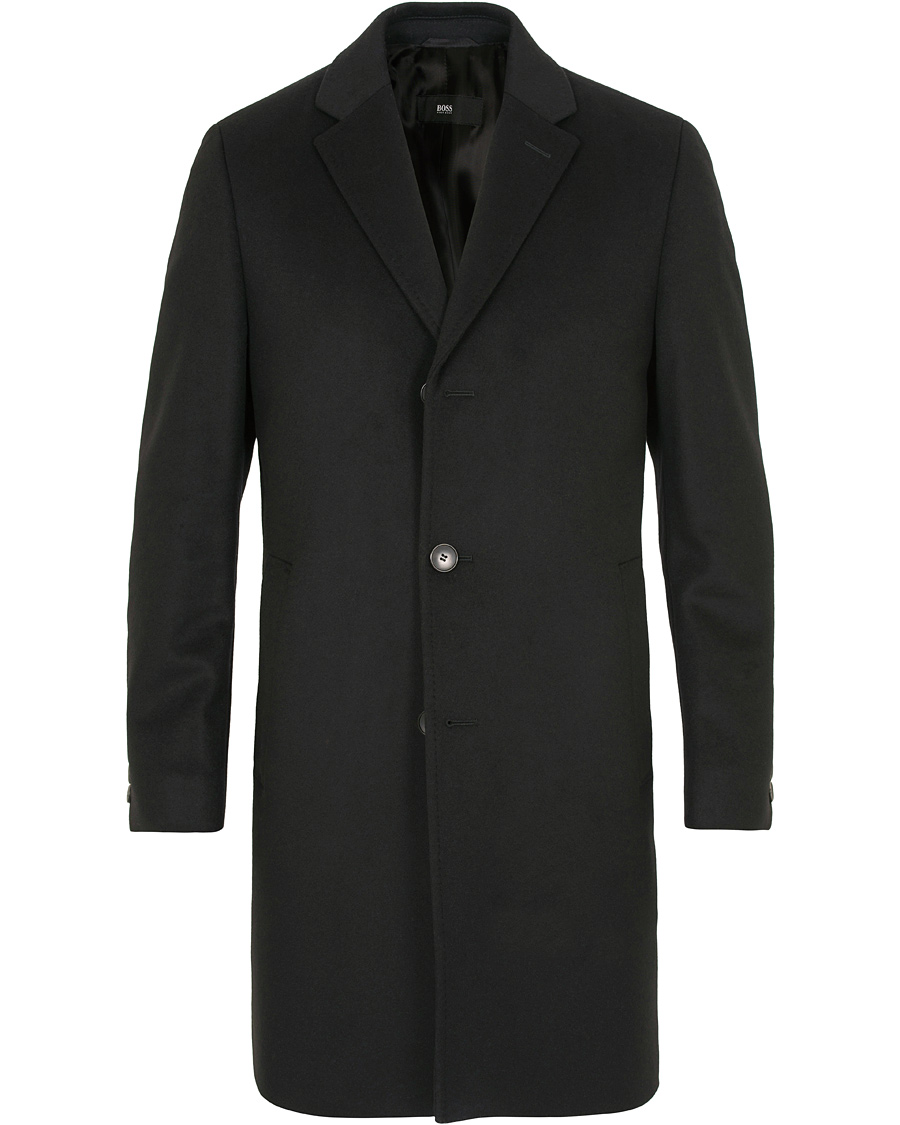 Herre | Jakker | BOSS BLACK | BOSS Stratus Wool/Cashmere Coat Black