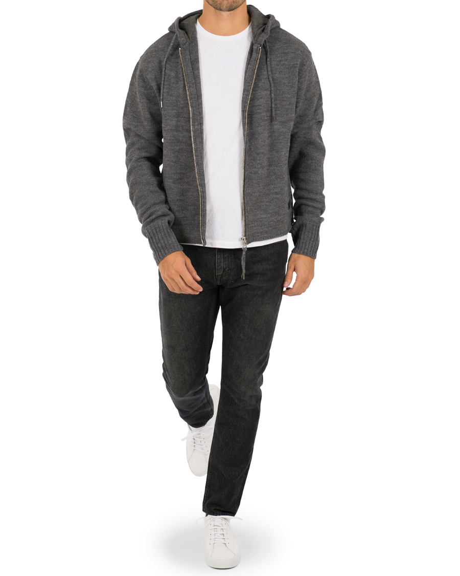 Herre | Gensere | Tiger of Sweden Jeans | Syl Plain Full Zip Hoodie Grey