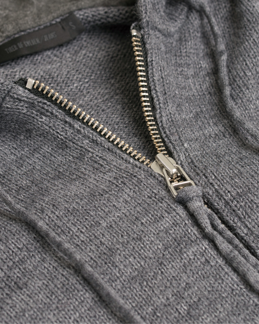 Herre | Gensere | Tiger of Sweden Jeans | Syl Plain Full Zip Hoodie Grey