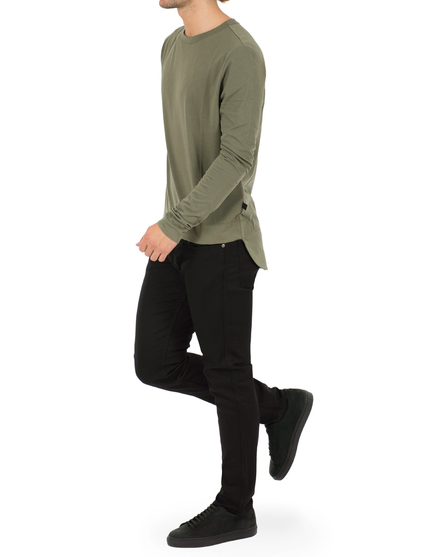 Herre | T-Shirts | Tiger of Sweden Jeans | Trasher Long Sleeve Tee Green