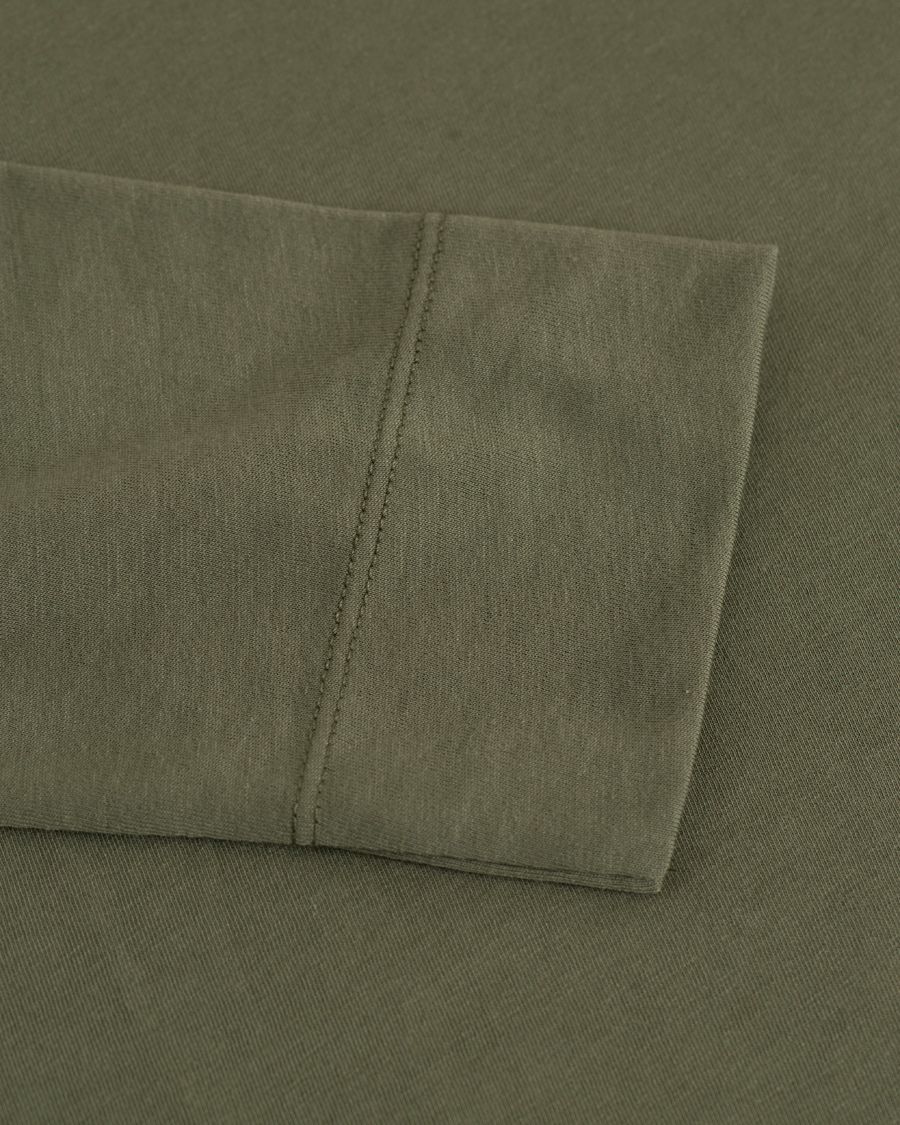 Herre | T-Shirts | Tiger of Sweden Jeans | Trasher Long Sleeve Tee Green