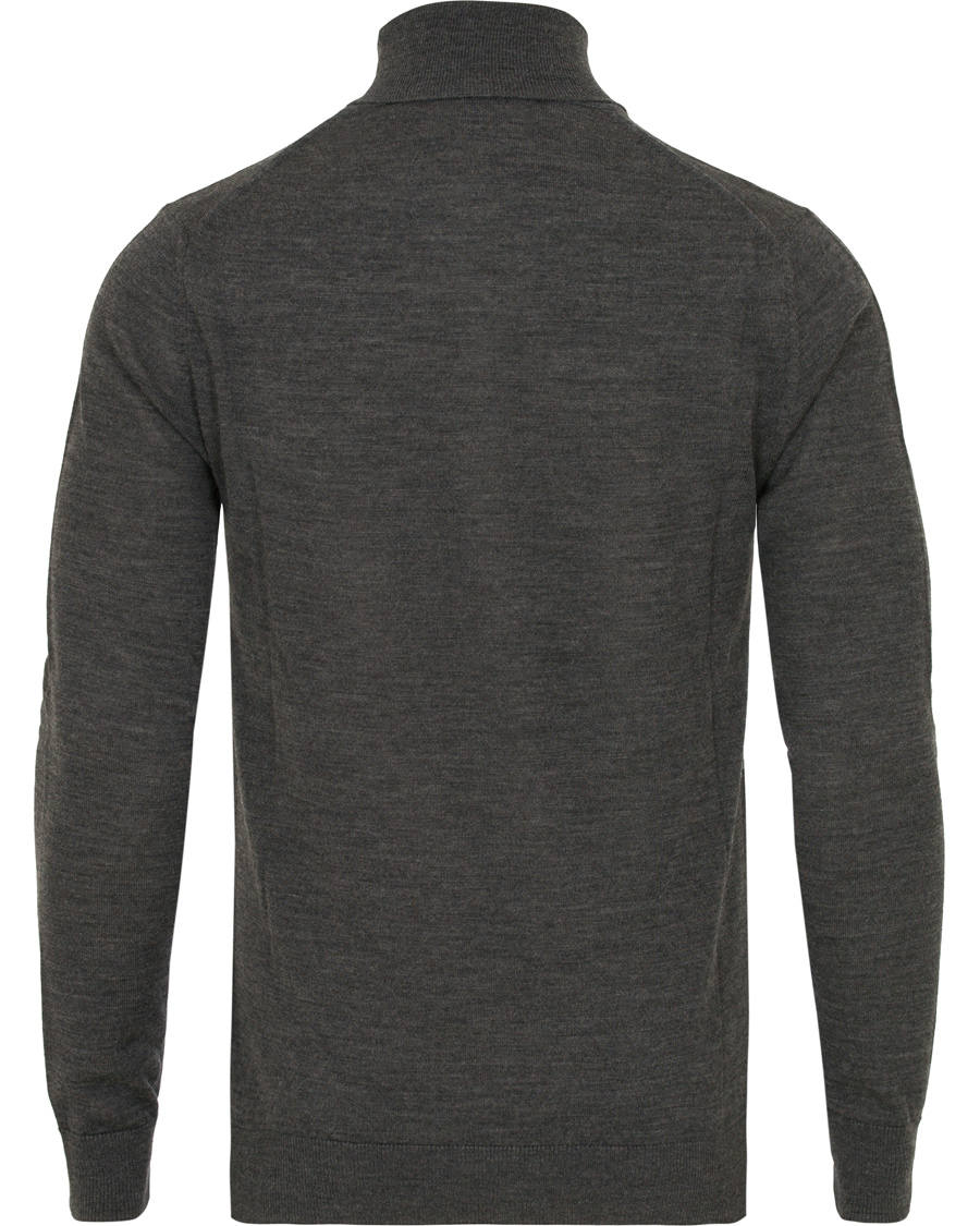 Herre | Gensere | Tiger of Sweden | Visavi Extra Fine Merino Polo Dark Grey