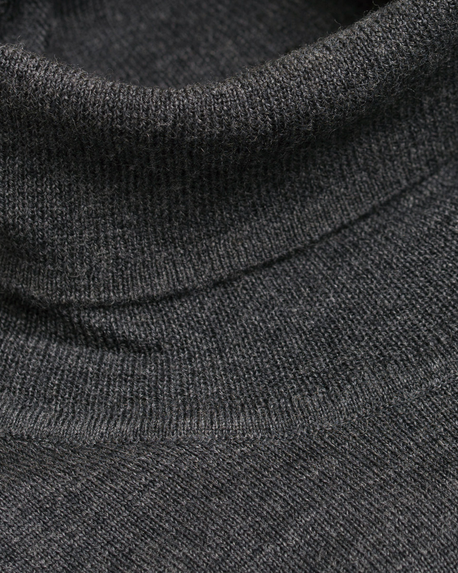 Herre | Gensere | Tiger of Sweden | Visavi Extra Fine Merino Polo Dark Grey