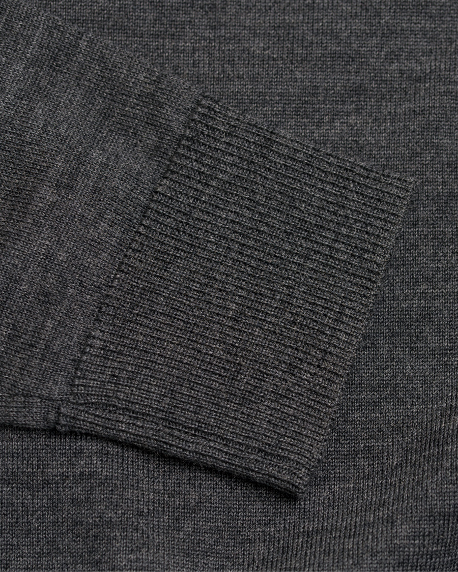 Herre | Gensere | Tiger of Sweden | Visavi Extra Fine Merino Polo Dark Grey