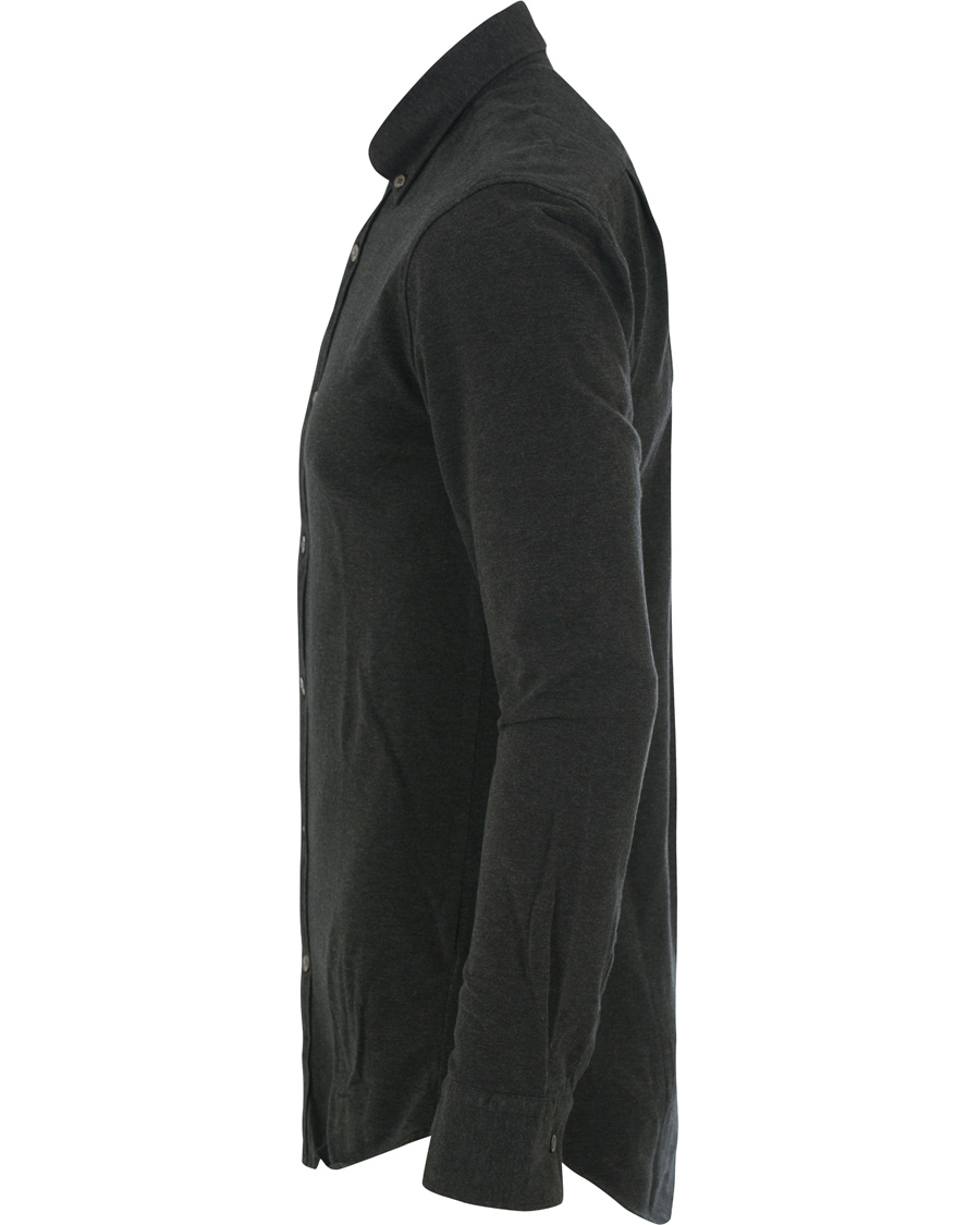Herre | Skjorter | Tiger of Sweden | Donald Pique Shirt Charcoal
