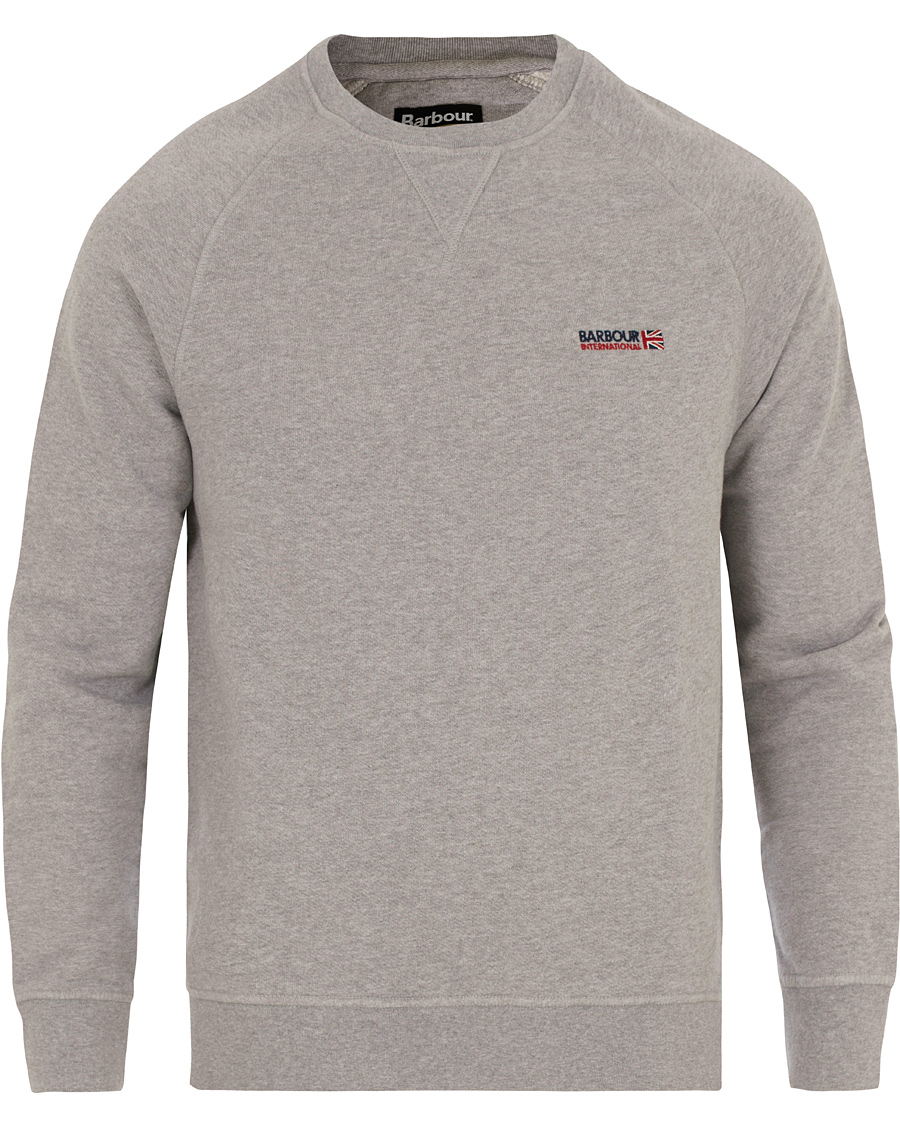 Herre | Gensere | Barbour International | Indicator Crew Neck Sweater Grey Marl