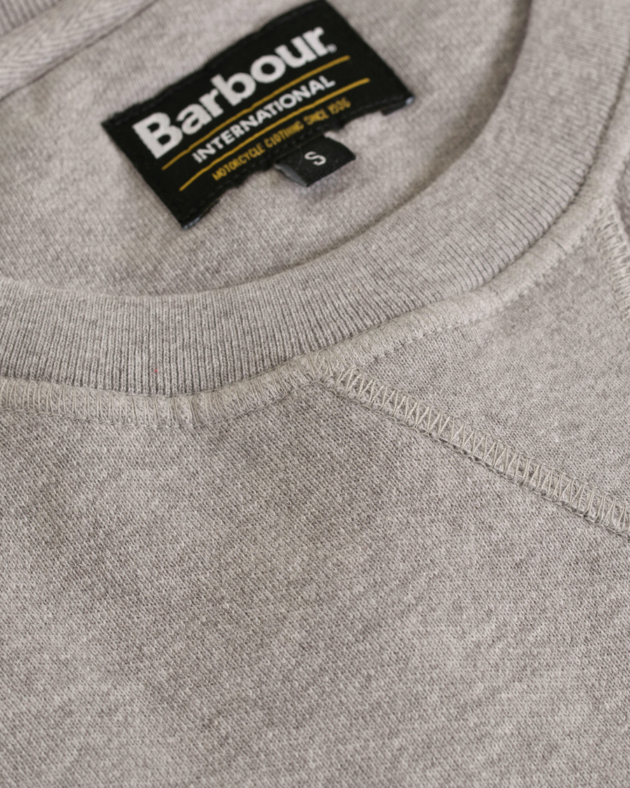 Herre | Gensere | Barbour International | Indicator Crew Neck Sweater Grey Marl