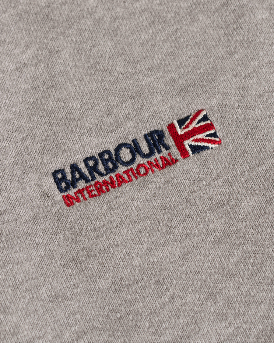 Herre | Gensere | Barbour International | Indicator Crew Neck Sweater Grey Marl
