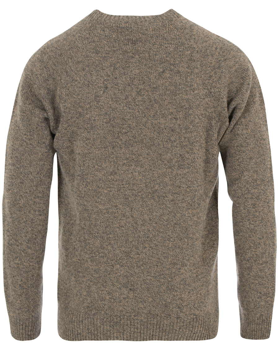 Herre | Gensere | Sunspel | Lambswool Crew Neck Beige