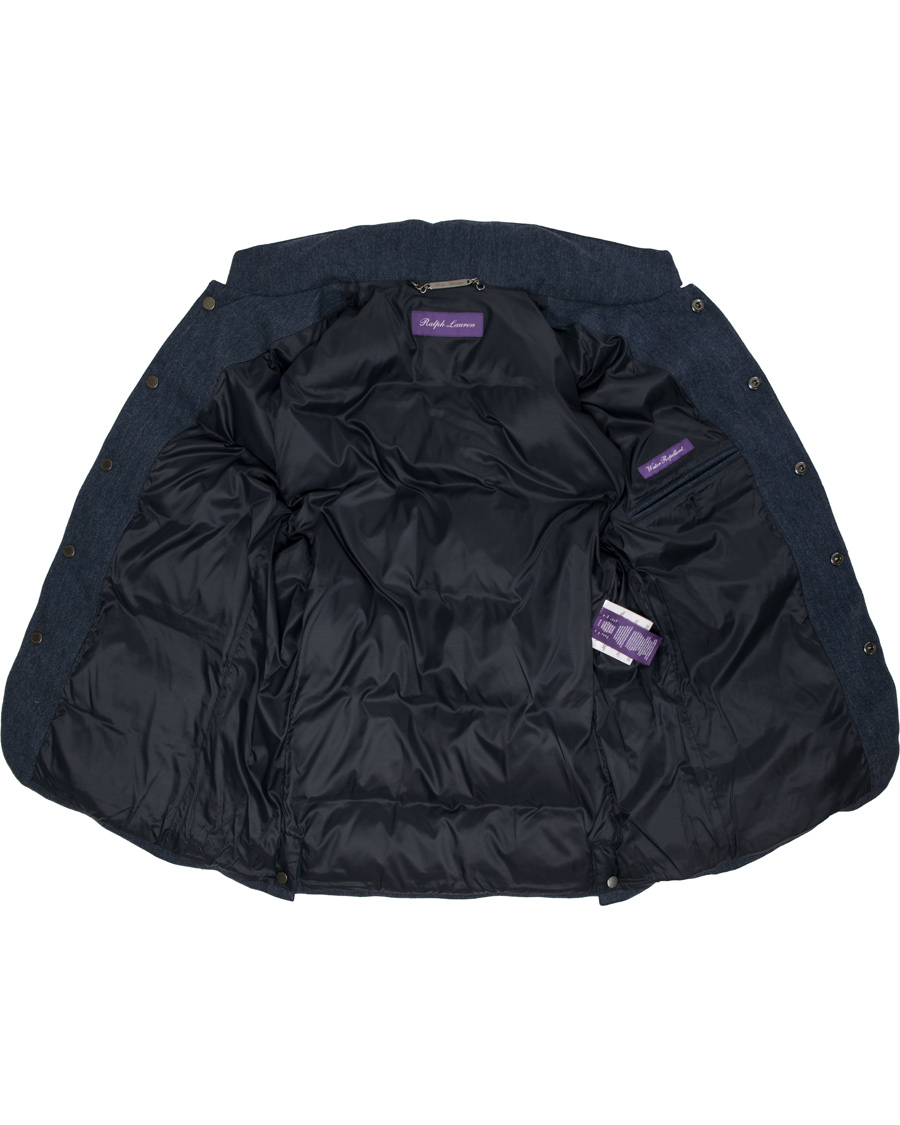 Herre | Jakker | Ralph Lauren Purple Label | Lloyd Down Filled Wool Vest Dark French Blue