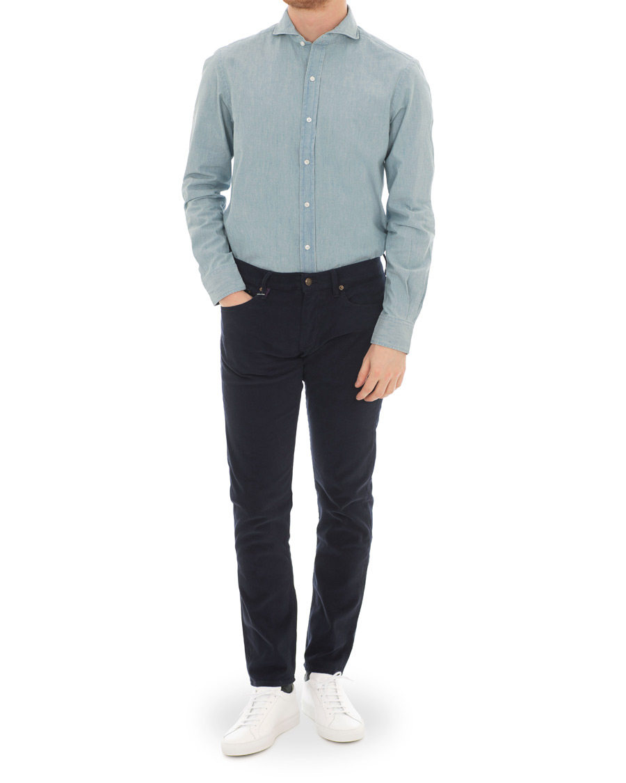 Herre | Skjorter | Ralph Lauren Purple Label | Chambray Shirt Light Bermuda Wash