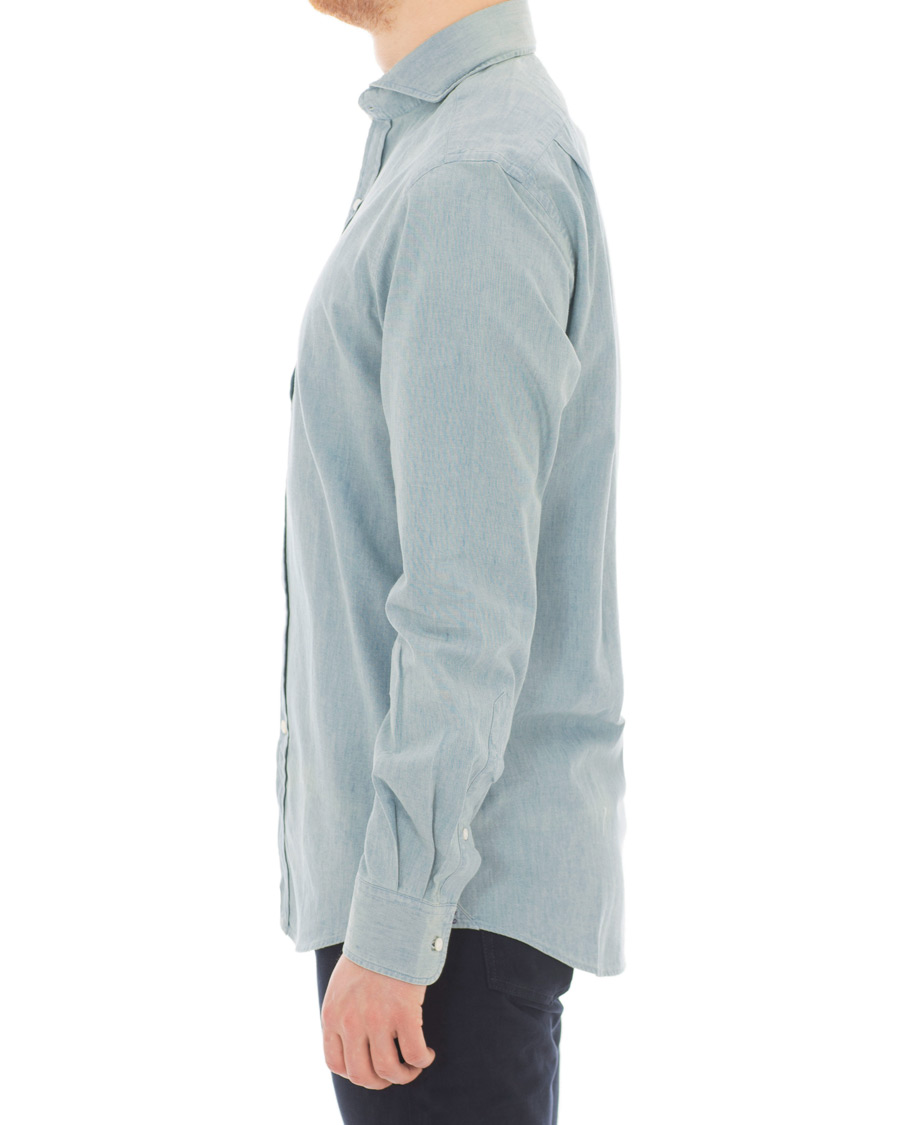 Herre | Skjorter | Ralph Lauren Purple Label | Chambray Shirt Light Bermuda Wash