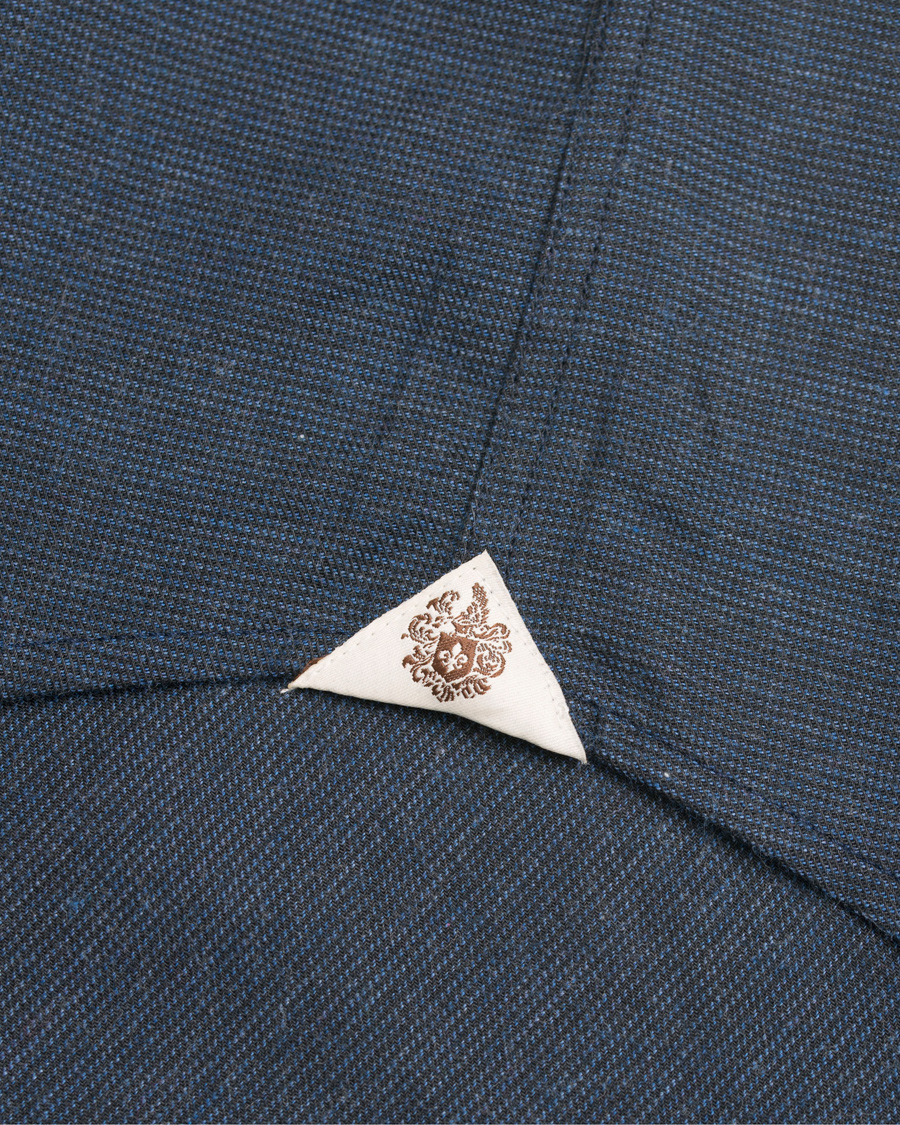 Herre | Skjorter | Morris Heritage | Bond Button Down Flannel Shirt Navy