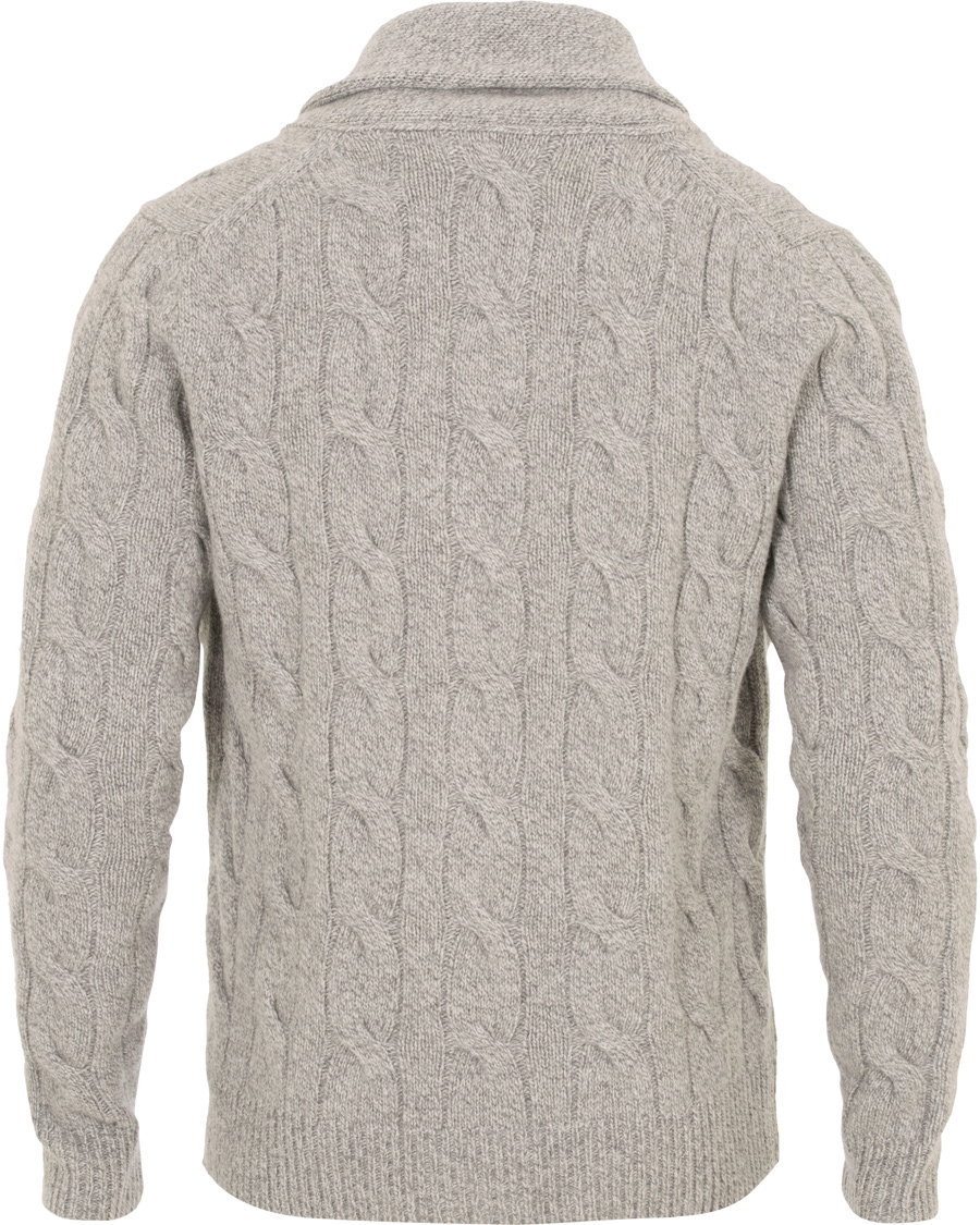 Herre | Gensere | Morris Heritage | Cable Cardigan Grey