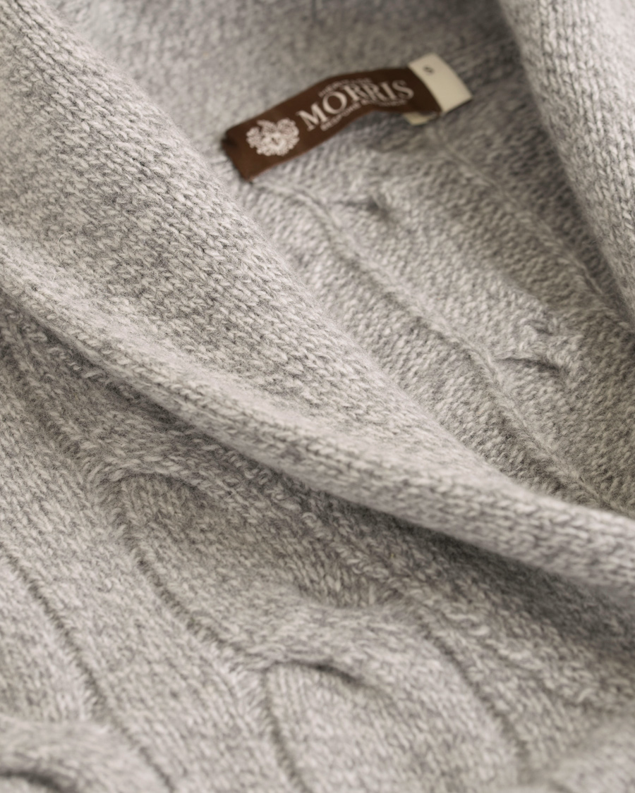 Herre | Gensere | Morris Heritage | Cable Cardigan Grey