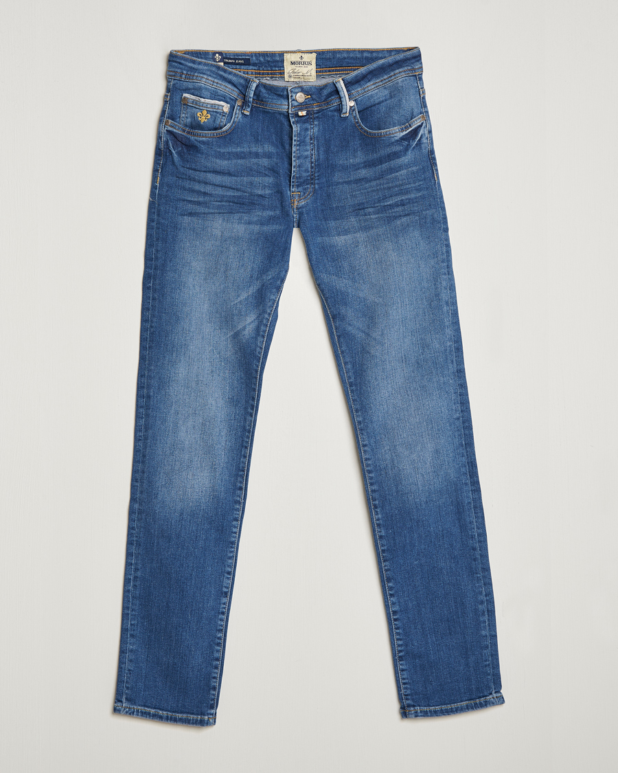 Herre | Jeans | Morris | Triumph Slim Fit Stretch Jeans Mid Blue