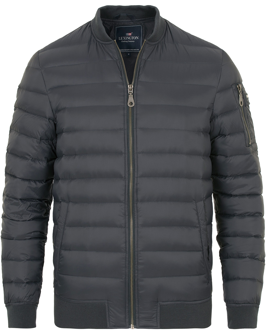 Herre | Jakker | Lexington | Aiden Bomber Jacket Deep Marine Blue