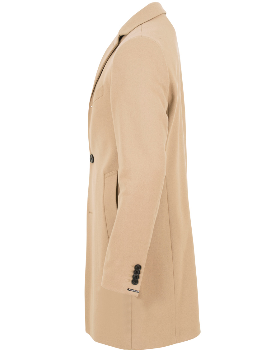 Herre | Jakker | J.Lindeberg | Wolger Compact Melton Coat Sand