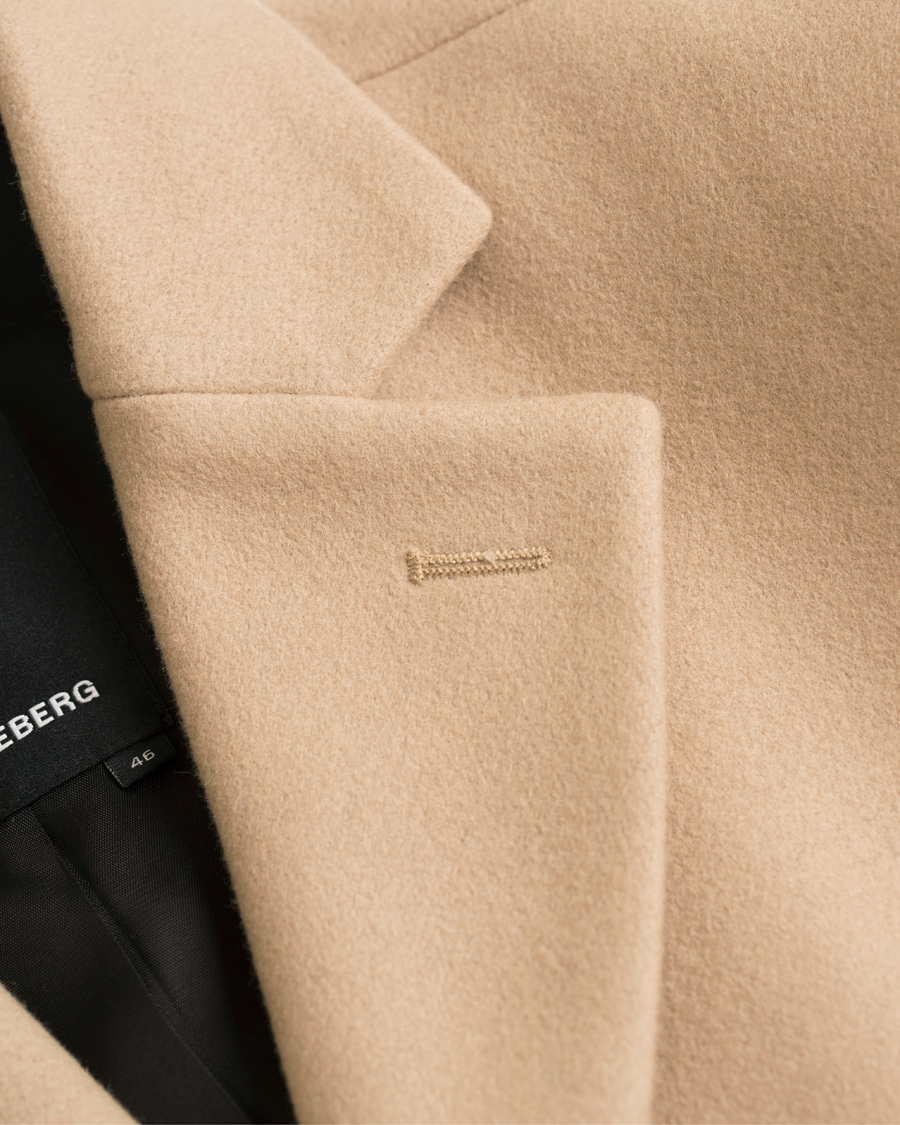 Herre | Jakker | J.Lindeberg | Wolger Compact Melton Coat Sand